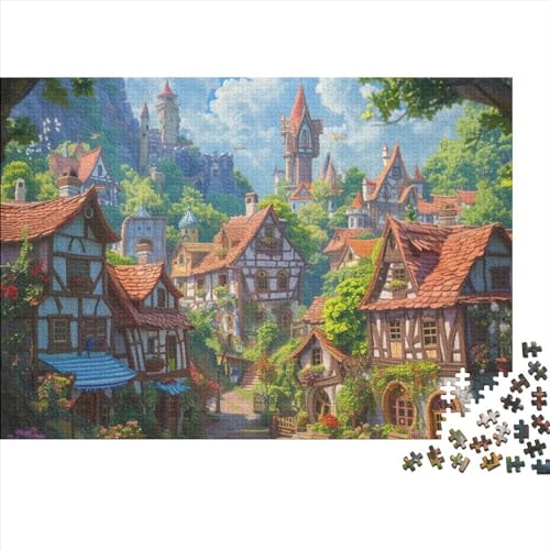 Holiday Homes 1000 Puzzleteile Für Die Ganze Familie Abwechslungsreiche Romantic Cottage 1000 Teile Puzzle Holz Puzzles Lernspiel Geeignet Für Erwachsene 1000pcs (75x50cm) von Znnnnnny