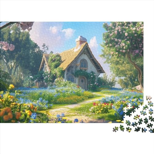 Holiday Homes 1000 Puzzleteile Für Die Ganze Familie Farbenfrohes Legespiel Lernspiel Romantic Cottage 1000 Teile Puzzle Holz Puzzles Lernspiel Geeignet Für Erwachsene 1000pcs (75x50cm) von Znnnnnny