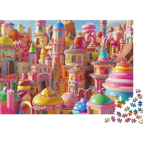 Romantic Town 1000 Puzzleteile Für Die Ganze Familie Farbenfrohes Legespiel Abwechslungsreiche City Walk 1000 Teile Puzzle Geschicklichkeitsspiel Geeignet Für Erwachsene 1000pcs (75x50cm) von Znnnnnny