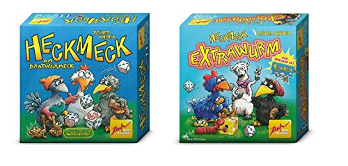 Zoch 601101494 Heckmeck am Bratwurmeck und Extrawurm, das turbulente Würfelspiel inklusive Erweiterung im Bundle-Set, ab 8 Jahren [Exklusiv bei Amazon] von Zoch