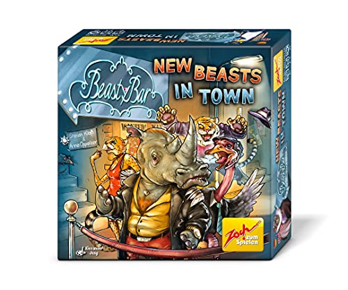 Zoch 601105156, Beasty Bar New Beasts in Town, Das charakterstarke Kartenspiel mit XXL-Karten in Neuer Schachtelgröße, ab 8 Jahren von Zoch zum Spielen