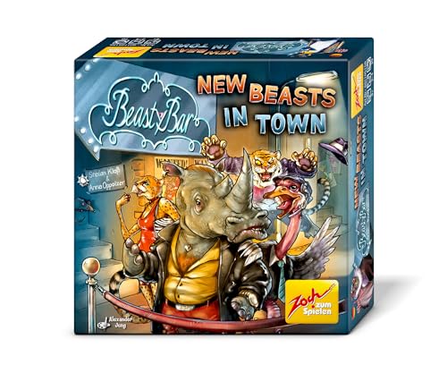 Zoch 601105156 Beasty Bar New Beasts in Town – Das charakterstarke Kartenspiel - eigenständig spielbar & kombinierbar - für 2 bis 4 Spieler, Strategiespiel, für Kinder ab 8 Jahren von Zoch