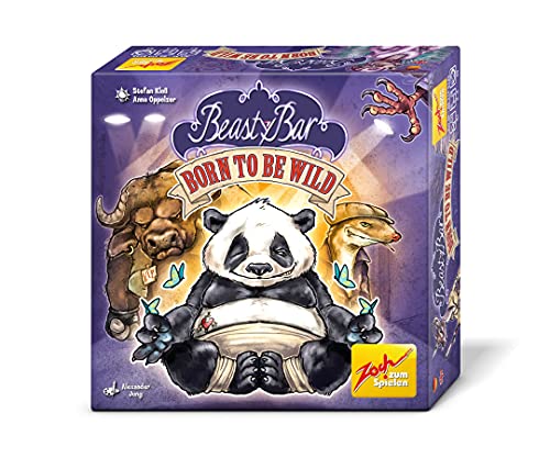 Zoch 601105143, Beasty Bar Born to be Wild, Das charakterstarke Kartenspiel mit XXL-Karten in Neuer Schachtelgröße, ab 8 Jahren von Zoch zum Spielen