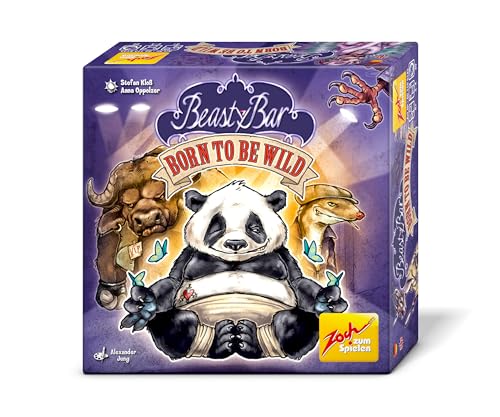 Zoch 601105143 Beasty Bar Born to be Wild – Das charakterstarke Kartenspiel - eigenständig spielbar & kombinierbar - für 2 bis 4 Spieler, Strategiespiel, für Kinder ab 8 Jahren von Zoch