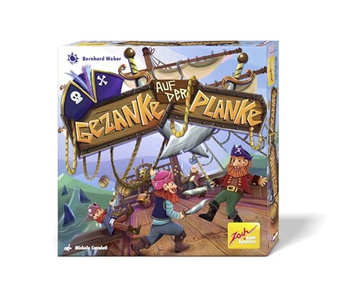 Zoch 601105159 Gezanke auf der Planke – das spannende Piratenspiel, 2 bis 4 Spieler, ideales Familienspiel, für Jungen und Mädchen ab 6 Jahren von Zoch