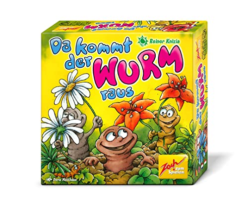 Zoch 601105176 - Da kommt der Wurm Raus - Spiel ab 5 Jahre zum genauen Beobachten und Merken, Kinderspiel für 2-5 Spieler von Zoch zum Spielen