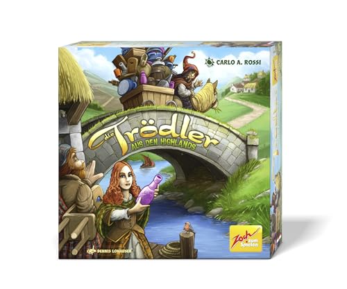 Zoch 601105190 - Die Trödler aus den Highlands (Brettspiel ab 10 Jahre) - fesselndes Strategiespiel für 2-4 Spieler, ca. 45 Min. Spiel-Dauer pro Spiele-Runde von Zoch