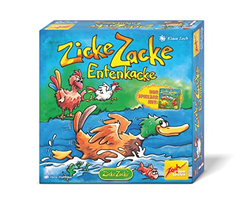 Zoch 601105196 - Zicke Zacke Entenkacke - Erweiterung zu Zicke Zacke Hühnerkacke - Spiel für Kinder ab 4 Jahre, für 2-6 Spieler, nur spielbar mit Zicke Zacke Hühnerkacke von Zoch zum Spielen