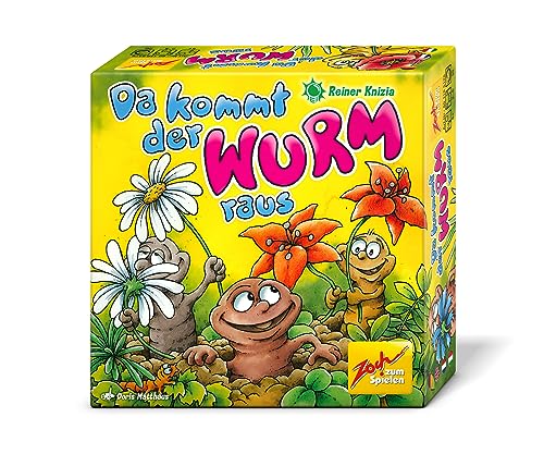 Zoch 601105198 Da kommt der Wurm Raus - Spiel ab 5 Jahre zum genauen Beobachten und Merken, Kinderspiel für 2-5 Spieler von Zoch