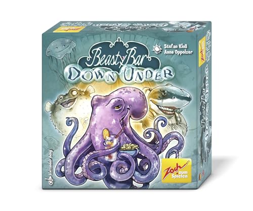 Zoch 601105209 Beasty Bar Down Under – Das charakterstarke Kartenspiel - eigenständig spielbar & kombinierbar - für 2 bis 4 Spieler, Strategiespiel, für Kinder ab 8 Jahren von Zoch