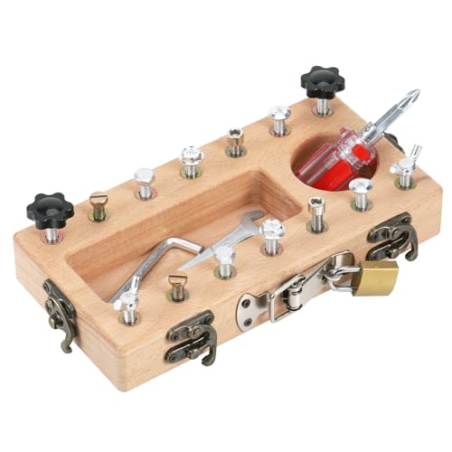 Zocipro Montessori Spielzeug ab 3 4 5 Jahre, Holz Montessori Schraubbrett, Busy Board Holzspielzeug, Schraubendreher Brett, Motorikspielzeug, Lernspielzeug für Kinder, Mädchen, Jungen Zocipro Montessori Spielzeug ab 3 4 5 Jahre, Holz Montessori Schraubbrett, Busy Board Holzspielzeug, Schraubendreher Brett, Motorikspielzeug, Lernspielzeug für Kinder, Mädchen, Jungen von Zocipro