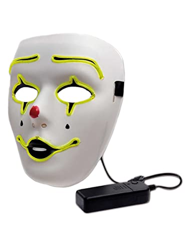 Zoelibat LED Maske Halloween Clown Clownmaske Leuchtmaske von Zoelibat