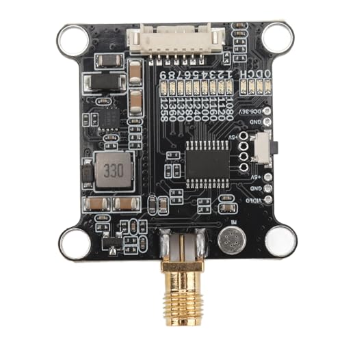 Zoeyilan 1,2 G VTX 1,6 W Videosender, umschaltbarer Sender mit großer Reichweite, 9-Kanal-FPV-Sendermodul, Smart Audio VTX-Unterstützung, DC7-36 V, für FPV Racing RC-Drohnen von Zoeyilan