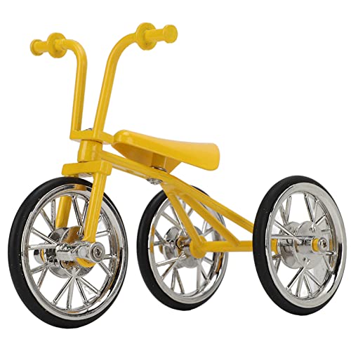 Zoeyilan Dreirad-Modell-Ornamente, Mini-Fingerfahrrad, Mini-3D-Metall-Dreirad-Ornament, Fahrrad-Kunstskulptur, für Radsportliebhaber, Radrennfahrer, Sportler, Kinder von Zoeyilan