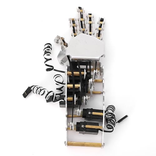 Zoeyilan Roboterarm-Kit, bionischer Roboter, mechanischer Arm, mechanische Hand, Metall, Analog-Servo im Maßstab 1:1, 5-Finger-Manipulator, für die Entwicklung, geeignet für Anfänger, von Zoeyilan