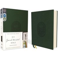 Niv, Journal the Word Bible (Perfect for Note-Taking), Leathersoft, Green, Red Letter, Comfort Print von Zondervan