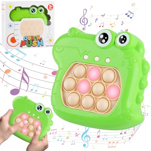 Puzzle Spielmaschine, ZoneYan Puzzle-Spielzeug, Puzzle Pop It, Pop It Fidget Spielzeug, Quick Push Spiel, Puzzle-Spielmaschine Game Controller, Dekompressionsspielzeug Konsole (Dinosaurier A) von ZoneYan