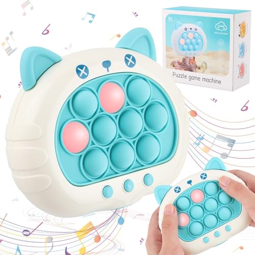 Puzzle Spielmaschine, ZoneYan Puzzle-Spielzeug, Puzzle Pop It, Pop It Fidget Spielzeug, Quick Push Spiel, Puzzle-Spielmaschine Game Controller, Dekompressionsspielzeug Konsole (Katze) von ZoneYan