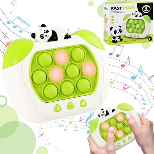 Puzzle Spielmaschine, ZoneYan Puzzle-Spielzeug, Puzzle Pop It, Pop It Fidget Spielzeug, Quick Push Spiel, Puzzle-Spielmaschine Game Controller, Dekompressionsspielzeug Konsole (Panda) von ZoneYan