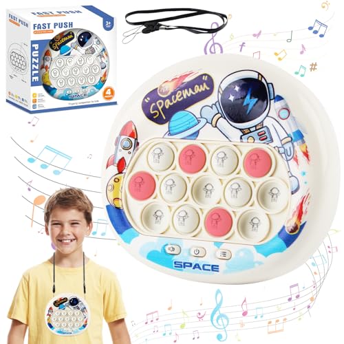 Puzzle Spielmaschine, ZoneYan Puzzle-Spielzeug, Puzzle Pop It, Pop It Fidget Spielzeug, Quick Push Spiel, Puzzle-Spielmaschine Game Controller, Dekompressionsspielzeug Konsole (AstroB) von ZoneYan