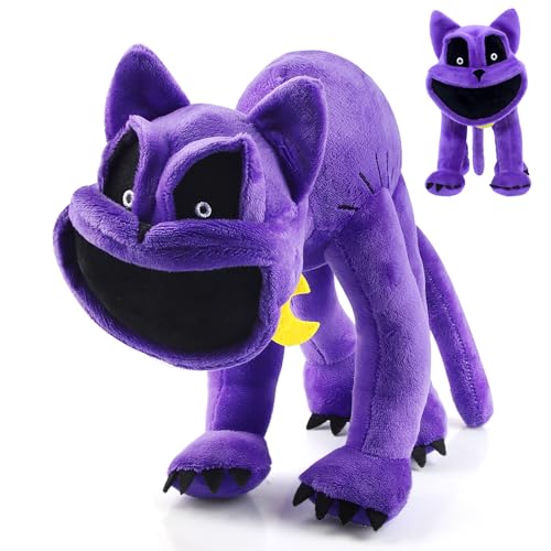 ZoneYan Smiling Critters Plüschtier, Catnap Kuscheltiere, Lächelnde Critters Plüsch, Catnap Plush Toy, Gruseliges Lila Monster Spielzeug von ZoneYan