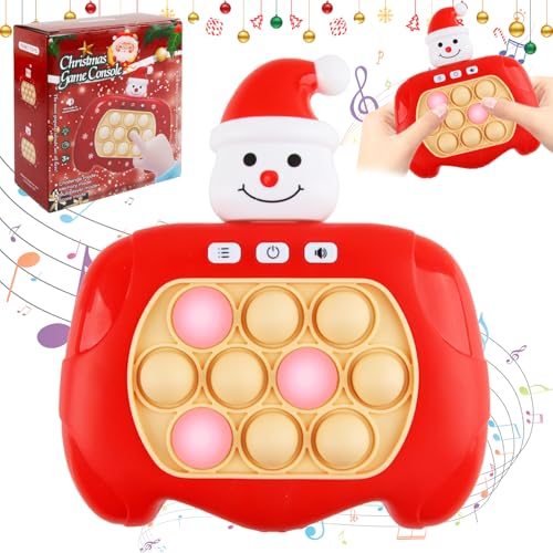 ZoneYan Weihnachten Puzzle Spielmaschine, Quick Push Pop-Spielkonsole, Puzzle Pop Spiel Maschine, Pop It Fidget Spielzeug, Popping Game Erwachsene und Kinder von ZoneYan