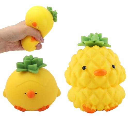 Zonoori 2 Pcs Taba Antistress Squishy Fufu Toy, Ananas Ente Anti Stress Squeeze Squishy von Zonoori