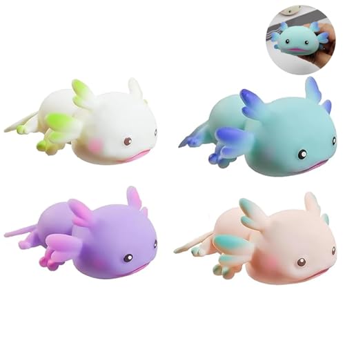 Zonoori 4 Stück Axolotl Squeeze Toy, Animagic Axolotl Spielzeug von Zonoori