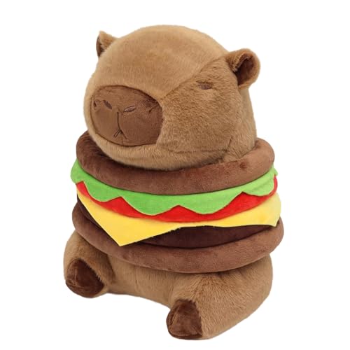 Zonoori Capybara Kuscheltier, 20cm Capybara Plüschtier Hamburger, Kawaii Capybara Plush von Zonoori