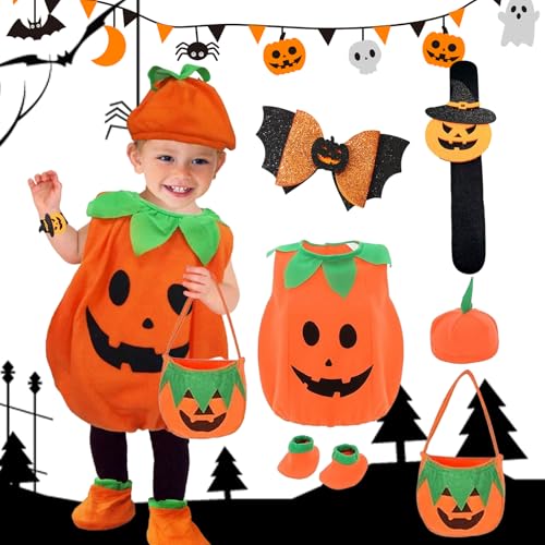 Zonoori KüRbis KostüM Baby, Halloween KostüM Kinder Kleinkind MäDchen Jungen mit Hut von Zonoori