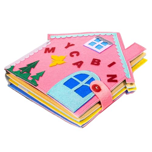 Zonoori Quiet Book ab 2 Jahr, Montessori Buch ab 2 Jahre, 3D Filzbuch Busy Book ab 2 Jahr, Stoffbuch 1-6 Jahr Geschenk für Mädchen Jungen,21 * 21cm von Zonoori