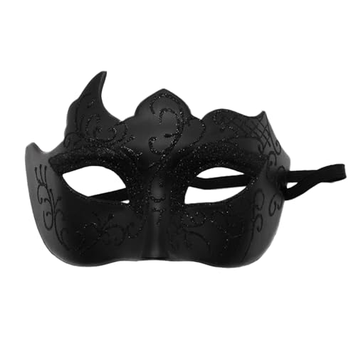 Zonoori Venezianische Maske Herren Damen, Maskenball Cosplay Maske Kostüm(Schwarz) von Zonoori