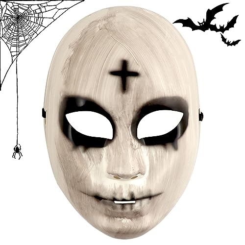 Zoonvii Halloween Maske,The Purge Maske God & Cross Killer Horror Maske,Scream Maske,Slipknot Maske,Horror Maske für Mann,Halloween-Karneval,Maskerade von Zoonvii