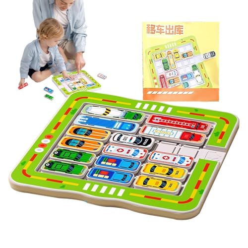 Auto-Park-Puzzle, Auto-Puzzle-Brett,Pädagogische sensorische Aktivitäten im Vorschulalter, magnetisch - Vorschulkinder lernen Feinmotorik, sensorische Spielzeuge, die für Vorschulkinder aus der Garage von Zopoee