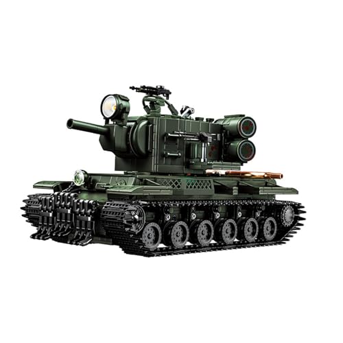 Zorwlodc Militär Deutsch KV-2 Panzer Bausteine Bausatz, Technik WW2 Deutschland Panzer mit Waffen und Soldaten, 2200+ Teile, Kompatibel mit Lego Zorwlodc Militär Deutsch KV-2 Panzer Bausteine Bausatz, Technik WW2 Deutschland Panzer mit Waffen und Soldaten, 2200+ Teile, Kompatibel mit Lego von Zorwlodc