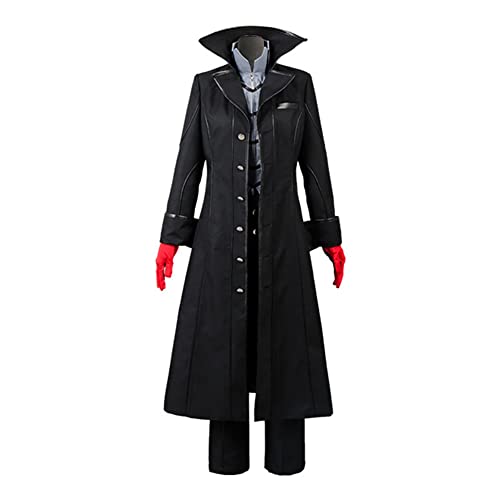 Persona Cosplay Kostüm Persona 5 Joker Halloween Cosplay Kostüm Persona Serie Kasumi Yoshizawa Rollenspiel Performance Outfit Spiel Cosplay High School Jacke Shirt Zubehör von Zoyie