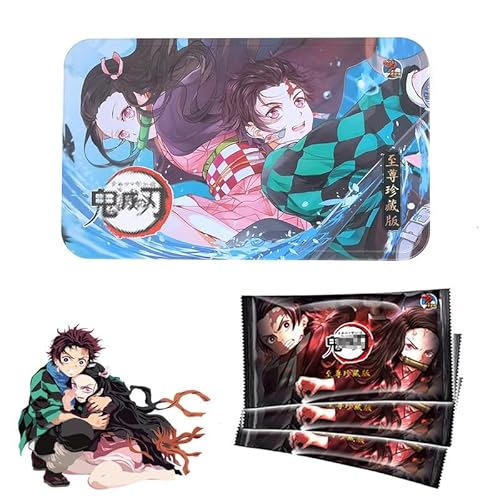 Sonderkollektion, Sammelkarten & Zubehör, Demon Slayer: Blade Collection Card, Kisten-Boosterpaket, tolles Sammlerstück, Unisex, blau von ZoylLa