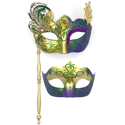 Angebote Maske Karneval 2 Stück Gesicht Kostüm Glänzende Augenmaske Venezianische Maske Karneval Dekorationen Maskenball Maske Damen Herren Retro Maskerade Masken für Karneval Mottoparty Cosplay von Zqkert