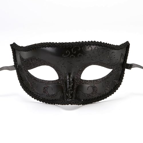 Zqkert Angebote Maske Karneval Gesicht Kostüm Einfarbig Augenmaske Venezianische Maske Karneval Dekorationen Maskenball Maske Damen Herren Retro Party Maskerade Masken für Karneval Mottoparty Cosplay von Zqkert