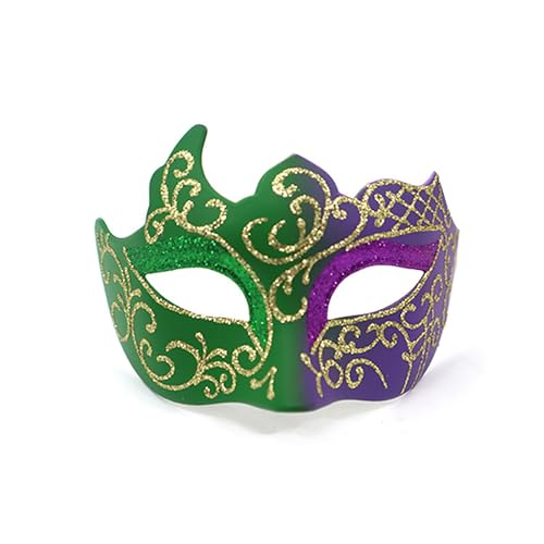 Zqkert Angebote Maske Karneval Gesicht Kostüm Glänzende Augenmaske Venezianische Maske Karneval Dekorationen Maskenball Maske Damen Herren Retro Party Maskerade Masken für Karneval Mottoparty Cosplay von Zqkert