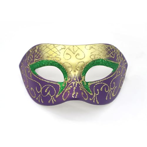 Zqkert Angebote Maske Karneval Gesicht Kostüm Glänzende Augenmaske Venezianische Maske Karneval Dekorationen Maskenball Maske Damen Herren Retro Party Maskerade Masken für Karneval Mottoparty Cosplay von Zqkert