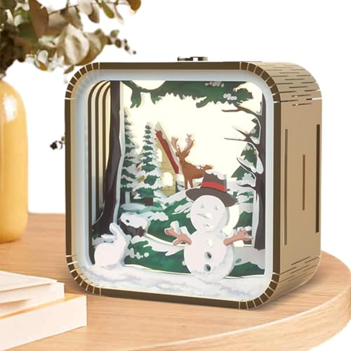 3D Puzzle Nachtlicht, Holz Acryl Puzzle, Puzzle Nachtlicht, Kreatives Nachtlicht Kit, Home Decor Puzzle, Puzzle Nachtlicht Set, Tisch Mittelstück Puzzle, Schlafzimmer Puzzle Licht, Wohnzimmer Puzzle von Zqkimzi