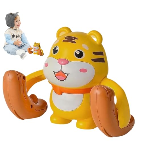 Electronic Musical Tiger Toy - Tumbling Light-Up Cartoon Animal with Fun Movements, Interactive Toy for Kids, Enhances Hand-Eye Coordination, Reaction Skills, and Early Development Through Play von Zqkimzi