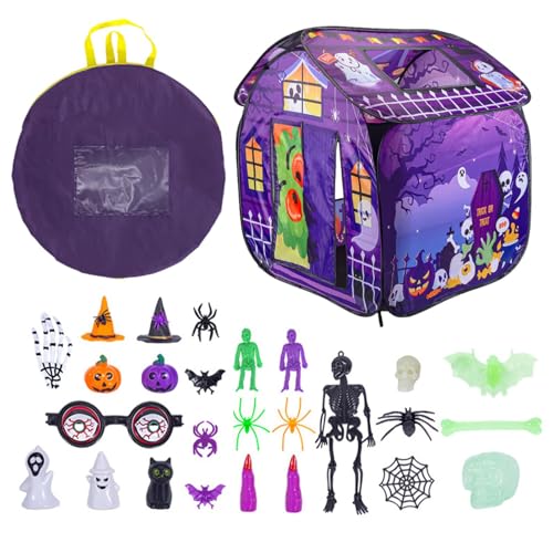 Halloween Kids Tent, Toddler Play Space, Foldable Playhouse, Easy Assembly Kids Tent, Ventilated Play Tent, Interactive Indoor Play Tent for Children’s Halloween Celebrations von Zqkimzi