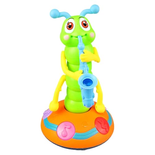 Light Music Toy, Children Twisting Toy Caterpillar Saxophone Toys, Colorful Cute, 24.5x14x14cm Creative Electric Caterpillar Dance for Christmas, Birthday von Zqkimzi