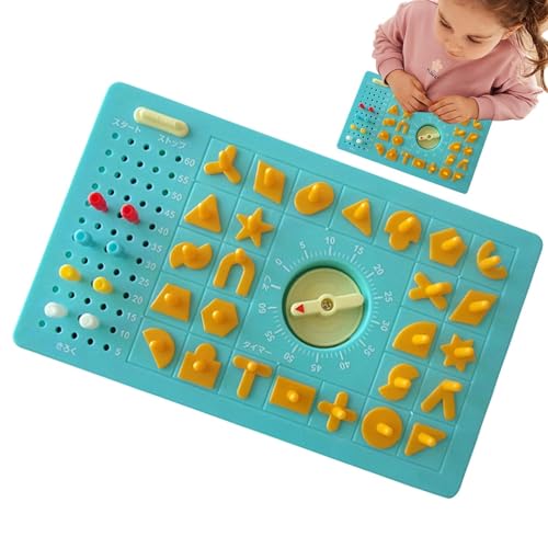 Perfection Game, Shape Puzzles Toy, Popping Board Game, Educational Board Game, Preschool Puzzle Game, Educational Kids Toy, Game with Timer for 3-5 Years Old Kids (ABS) von Zqkimzi