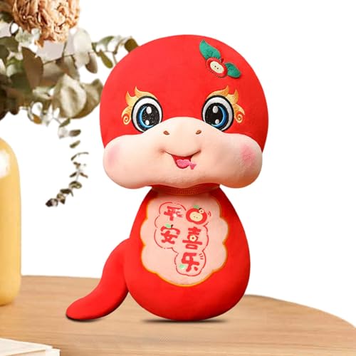 Year of the Snake Souvenir Plush, 2025 Chinese Snake Plush Toy, Year of the Snake Mascot Plush Doll, Chinese New Year Snake, 2025 Year of the Snake Souvenir Mascot Plush Doll for New Year Decorations von Zqkimzi