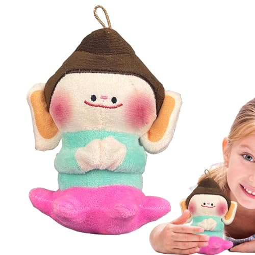 Zqkimzi Buddha Stuffed Animals, Cartoon Plush Backpack Pendants, Collectible Plush Toys, Small Plush Stuffed Toys, Bag Pendant Plushies, Buddha Bag Pendants, Soft Backpack Plushies, for Boys Girls von Zqkimzi