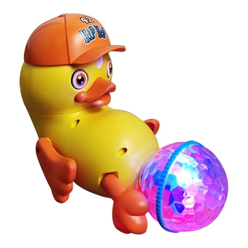 Zqkimzi Dancing Duck Toy, Walking Yellow Duck, Electric Music Duck, Light-up Duck Toy, Educational Toy for, Interactive Dancing Duck Perfect for Toddler Boys and Girls von Zqkimzi