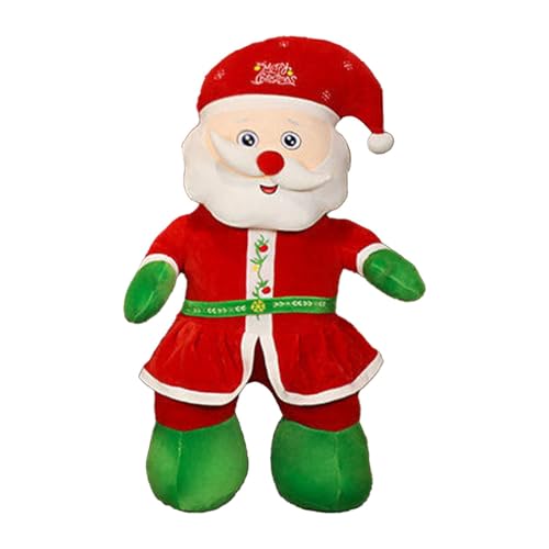 Zqkimzi Dancing Santa Claus with Music, Animated Santa Claus Doll, Musical Santa Stuffed Animal, Plush Santa with Lights, Fun and Festive Dancing Santa Plush Toy for Kids Christmas von Zqkimzi